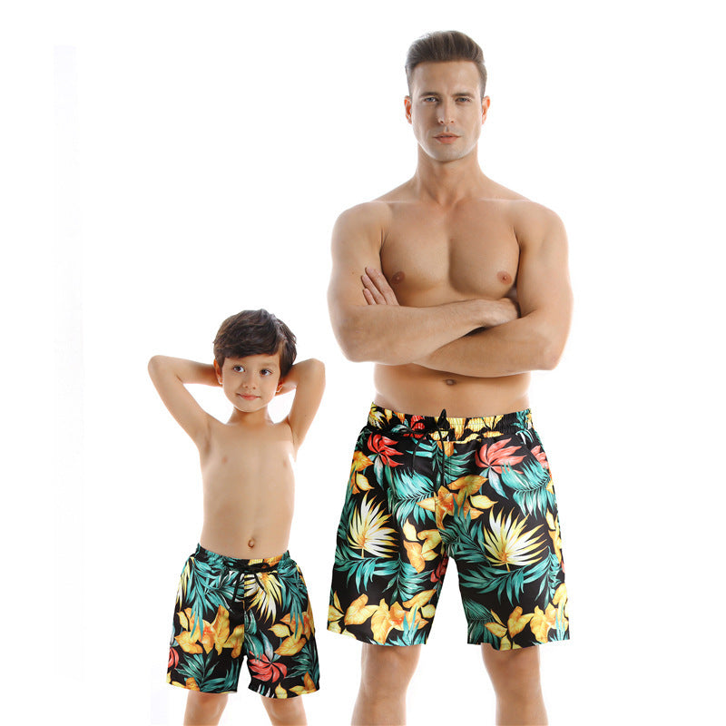 New Style Parent Child Swimwear Quick Drying Beach Pants