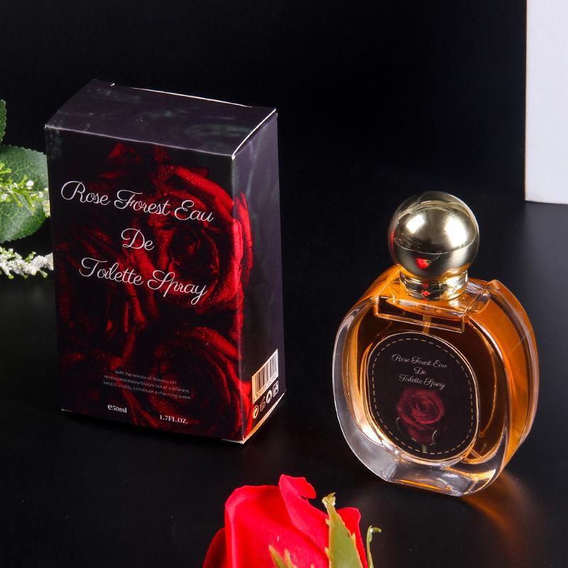 Experience Lasting Fragrance with Rose Forest Perfume for Women by Essence Elysium.