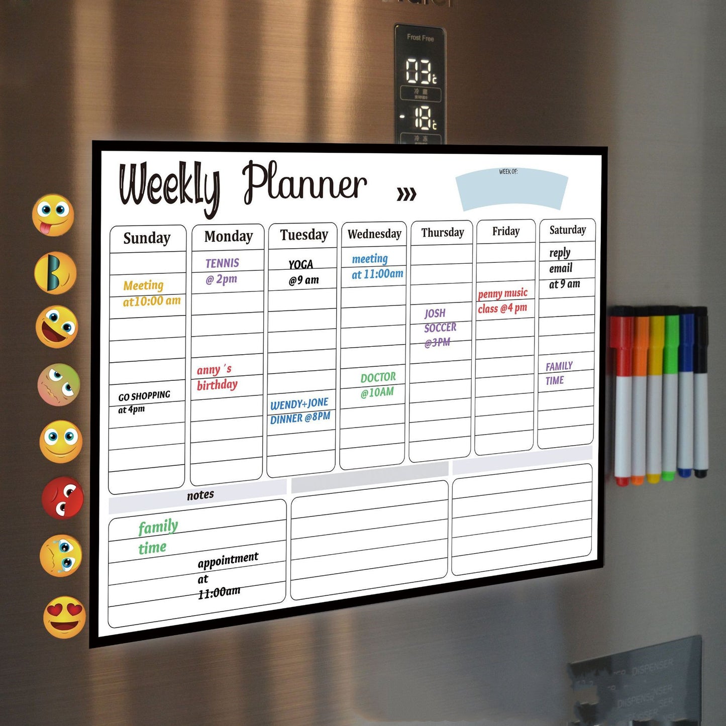 Magnetic Soft Whiteboard Calendar Fridge Magnet