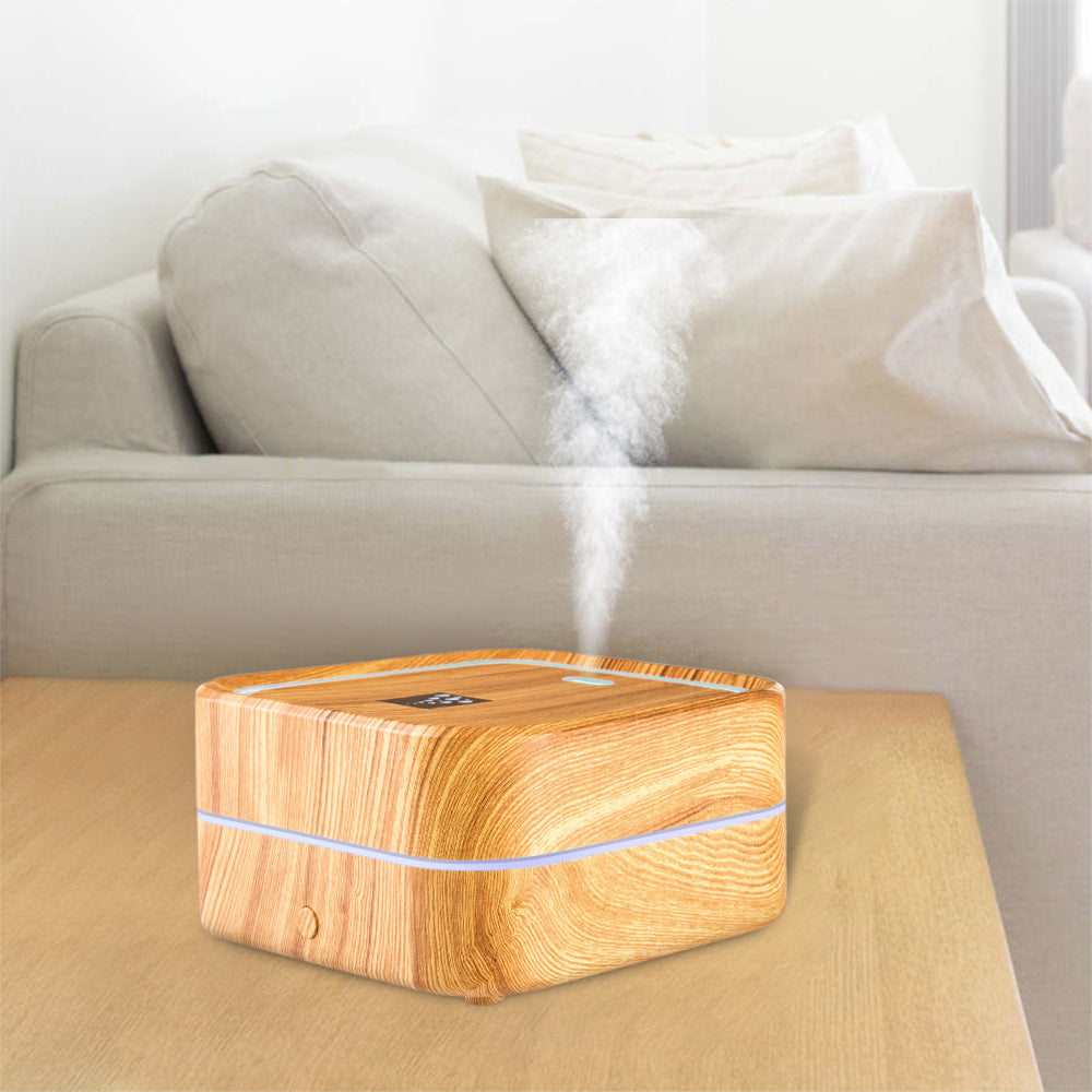 New Wood Grain O4 Aromatherapy Machine Home Car Ultrasonic Humidifier USB Automatic Spray Diffuser