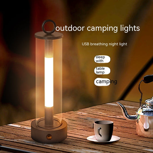 Simple Outdoor Camping Lantern USB Charging Suspension