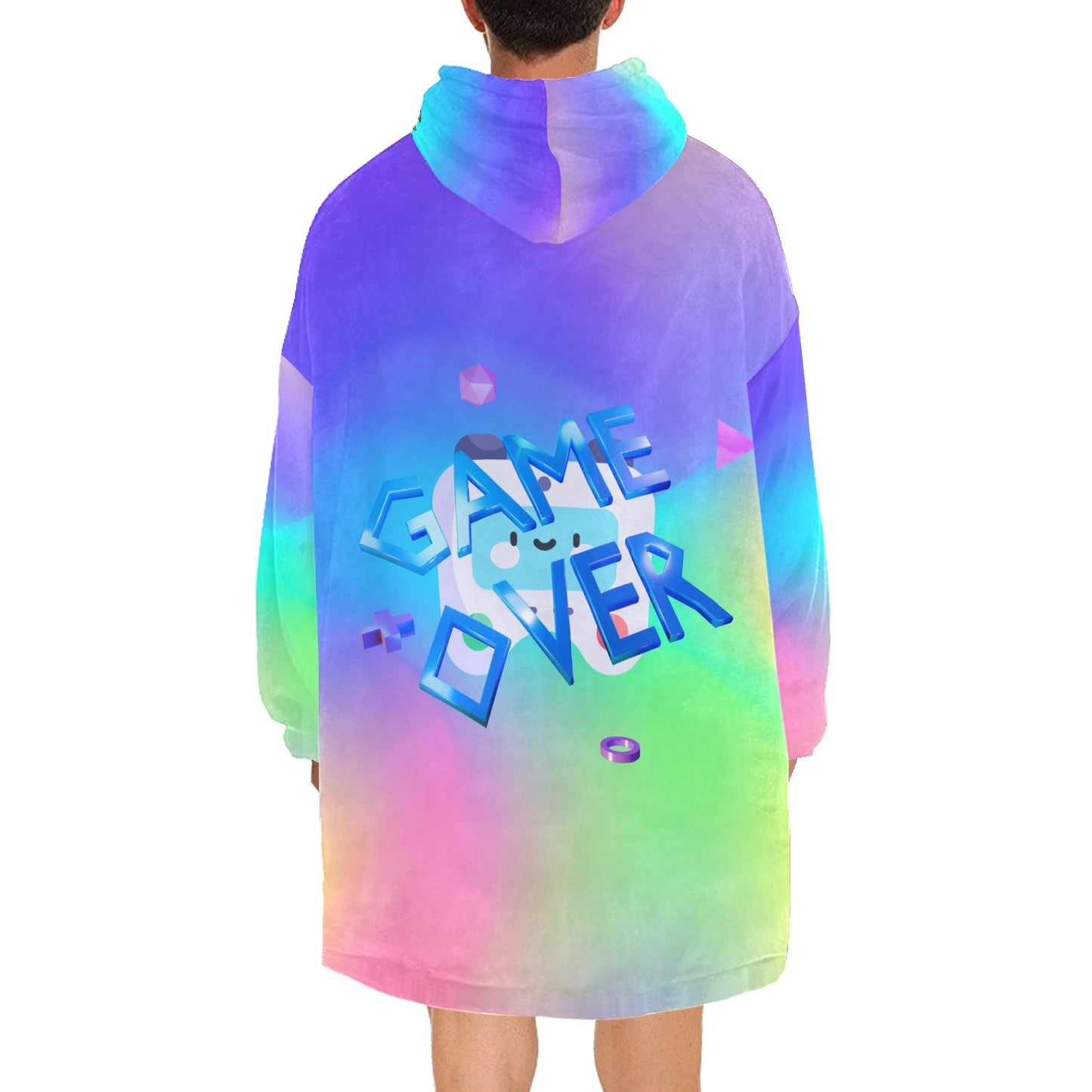 CWS Cozy Vibe Gamer Game Player Blanket Hoodie for Men by Cozy Winter Store