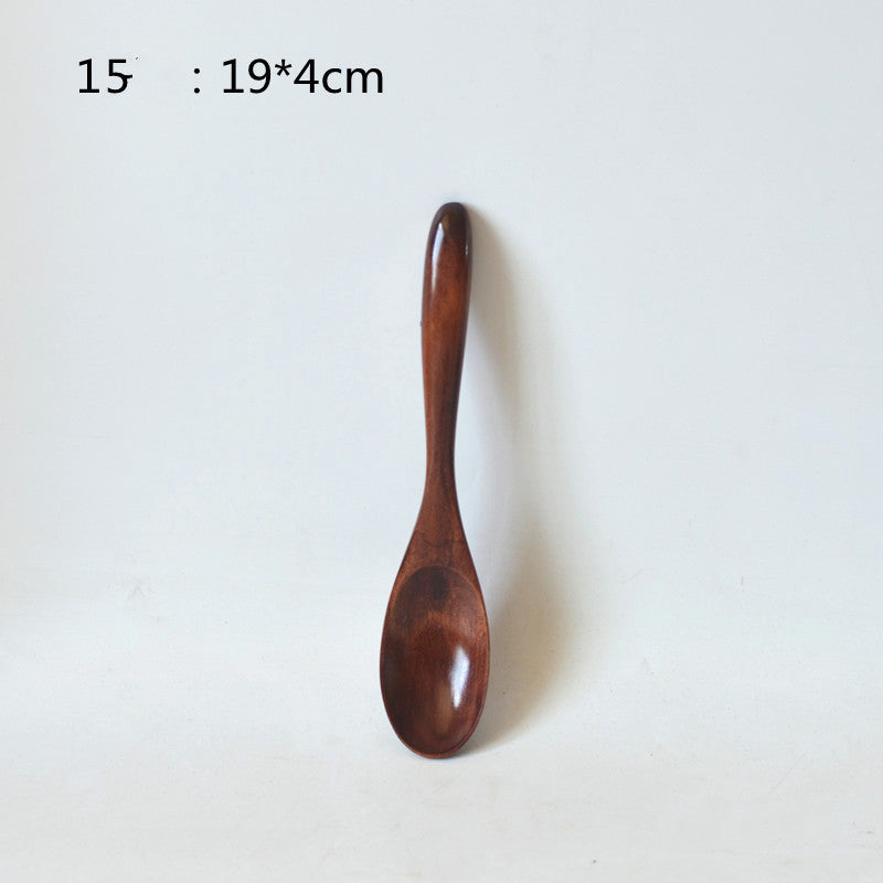 Small Customized Lettering Japanese Children Wooden Soup Spoon