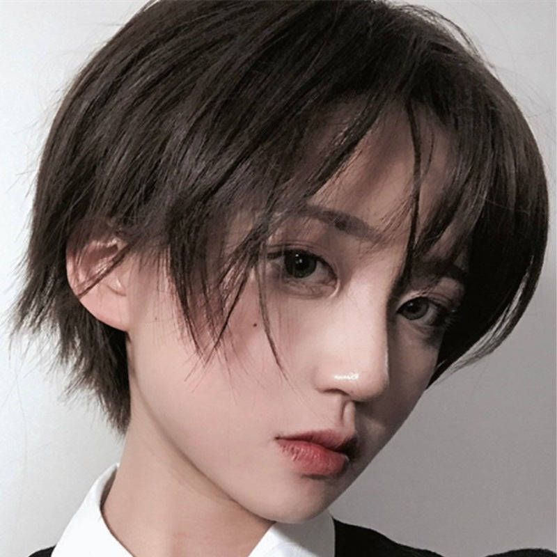 Wigs For Men And Women With Short Hair And Bangs