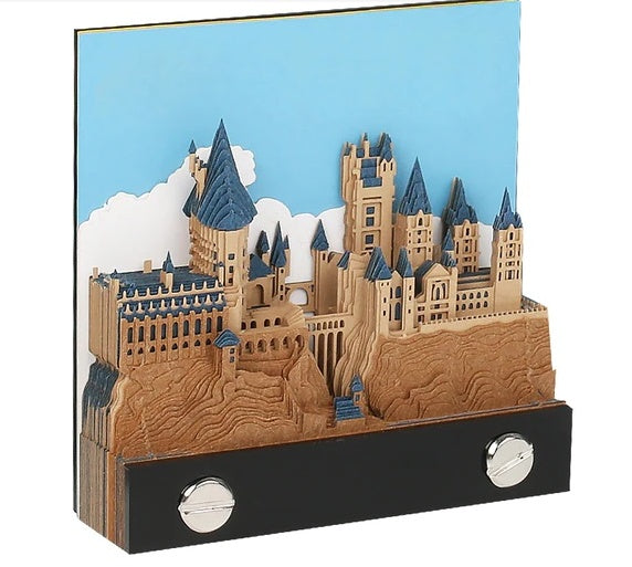 3D Paper Sculpture Model Of Castle