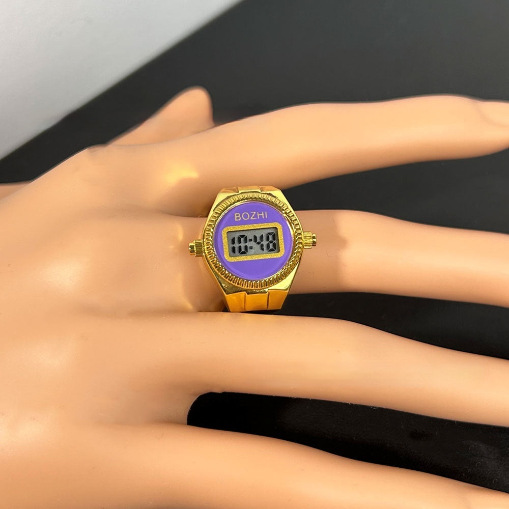 Damenmode Elektronische Uhr Mini Ring Uhr