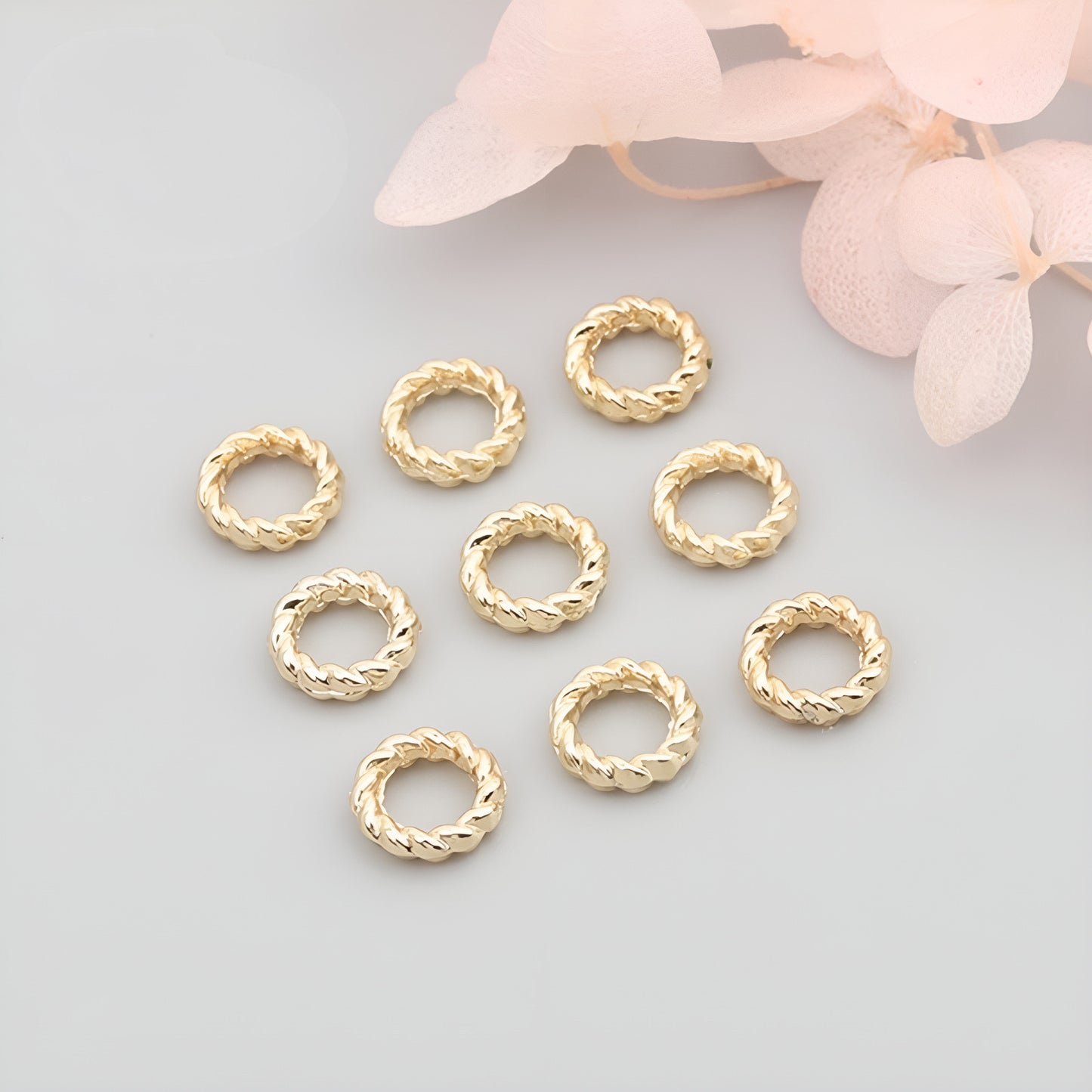 Twist Solid Closed Ring Diy Handmade Ornament Circle Accessories Handmade Special Materials