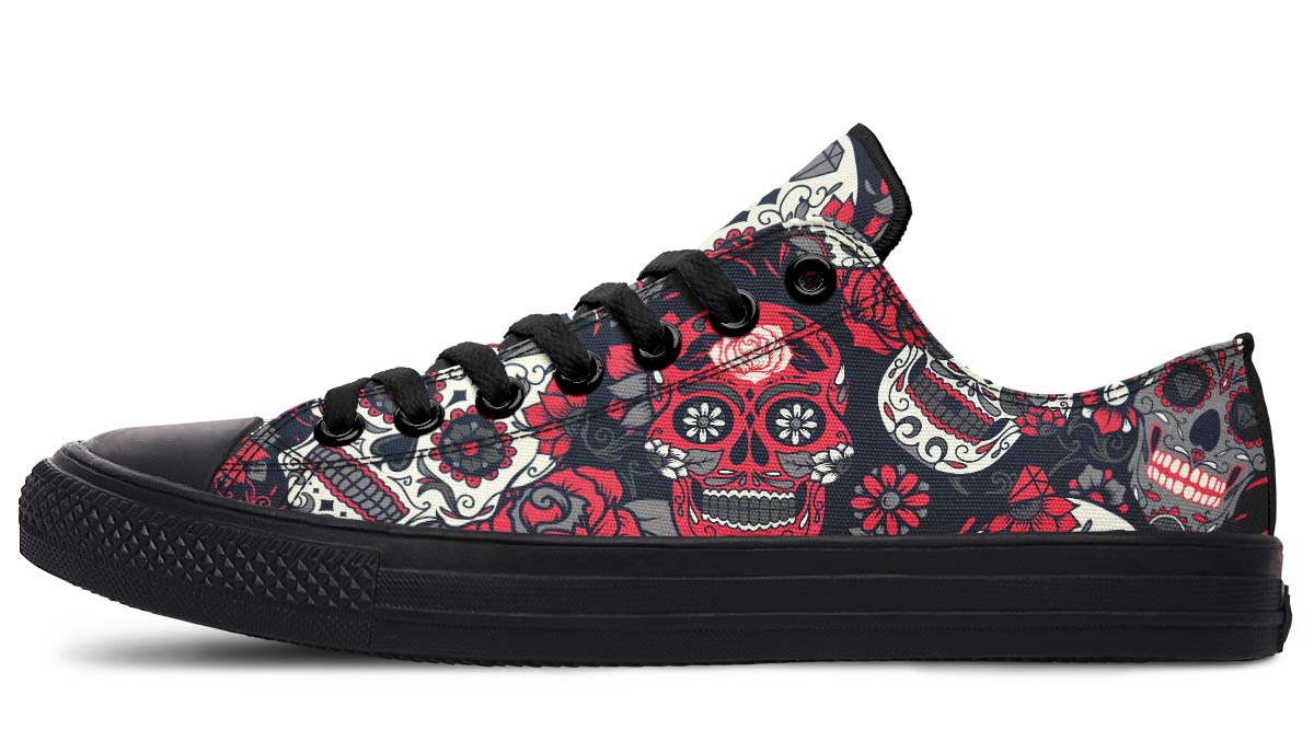 UrbanKicks Psycho Stylish Printed Low-Top Canvas Shoes for Couples