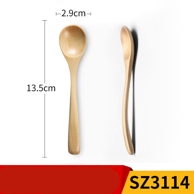 Fashionable Creative Wooden Spoon Dessert Honey Eating