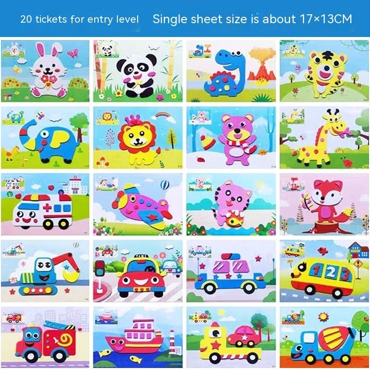 Creative Printed 3D Stickers For Children