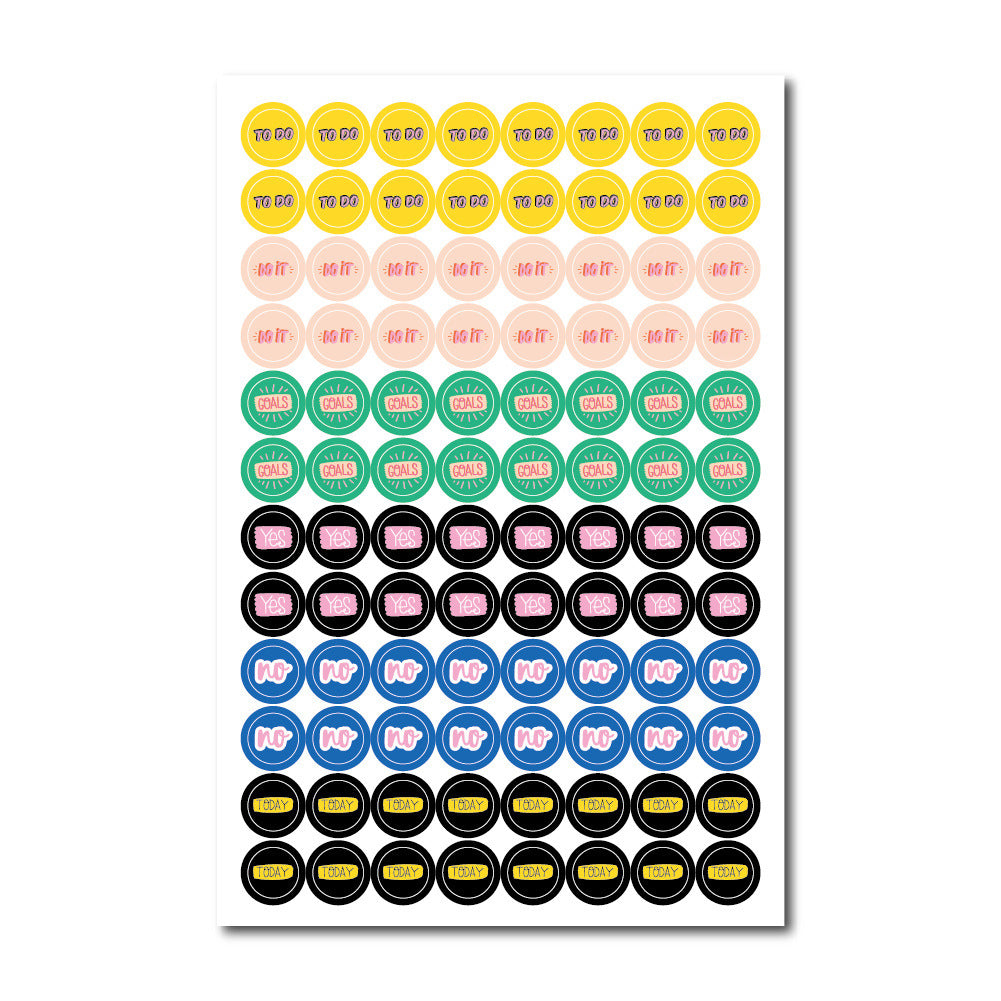 Digital Foundation Dot Manual Ledger Plan Sticker Drawing