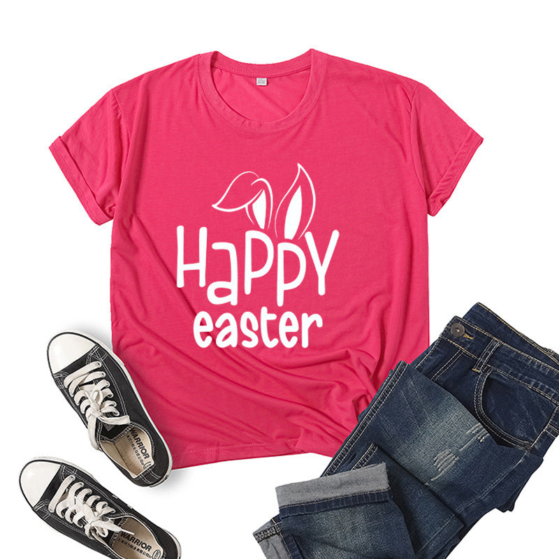 Oberteil mit „Happy Easter“-Print für Damen