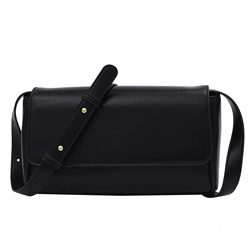 Simple Commuter Solid Color Winter Shoulder Bag