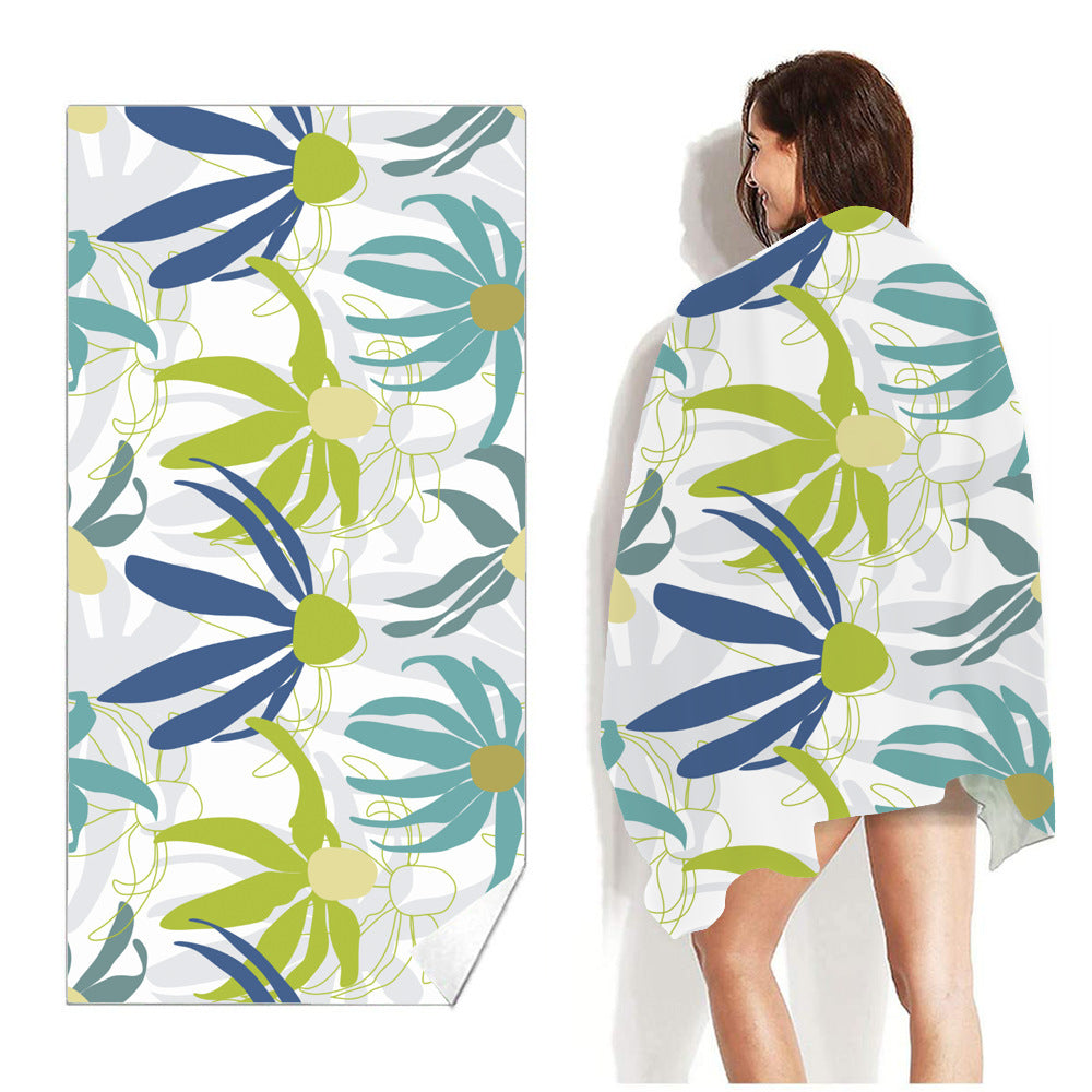 Beach Towel Printed Swimming Sweat Towel