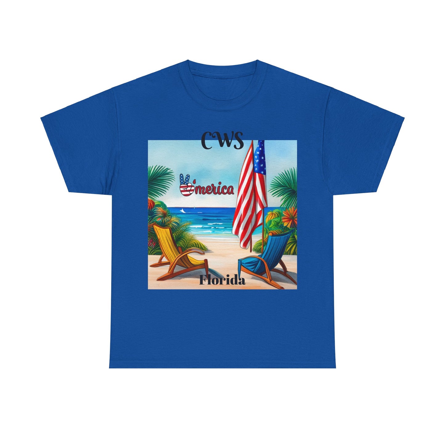 CWS Florida Unisex Heavy Cotton Tee By Cozy Winter Store