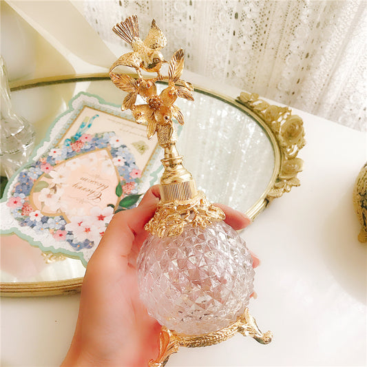 Essence Elysium presents: Luxury Semi-Handmade Antique Gilt Perfume Bottle.