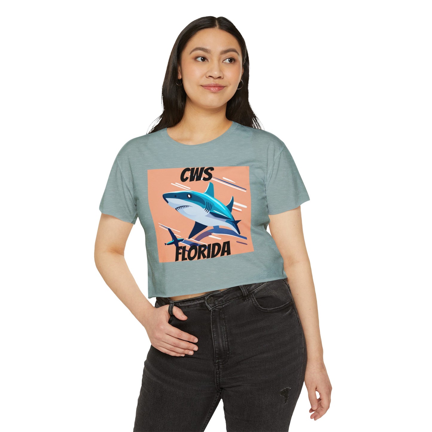 CWS Florida Women's Festival Crop Top By Cozy Winter Store (ships within USA only)