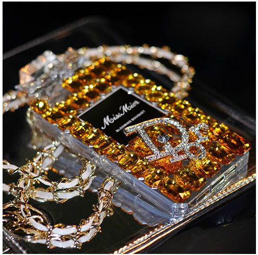 Essence Elysium: Perfume Bottle Bow Phone Case.