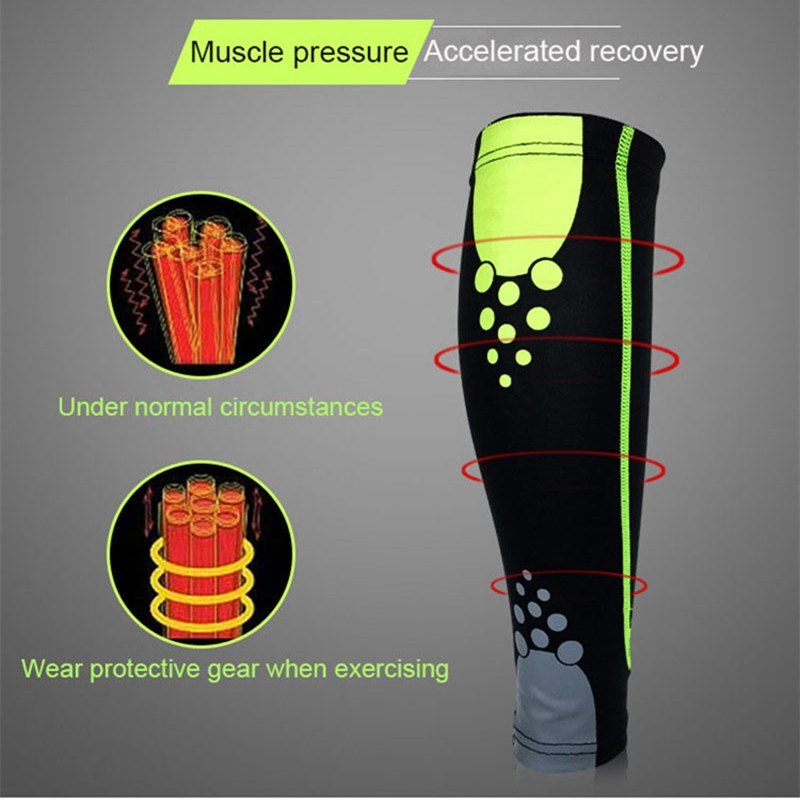 1PC Men Women Running Bicycle Calf Leg Brace Support Stretch Sleeve Compression Exercise Leggings Basketball Football Knee Pads