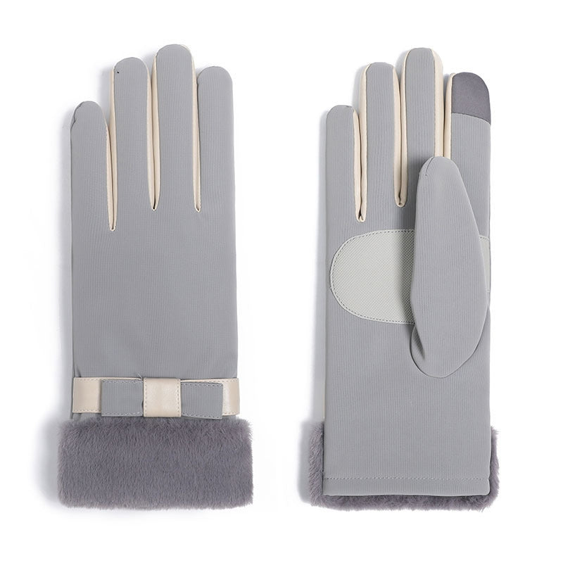 Winter Fleece-lined Thickened Touch Screen Gloves