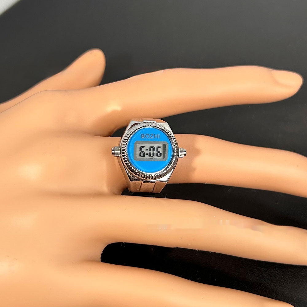 Damenmode Elektronische Uhr Mini Ring Uhr