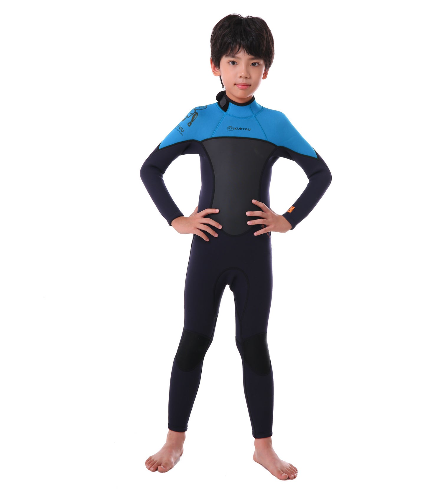 Children's Warm Swimsuit Boys And Girls One-piece Thickened Wetsuit