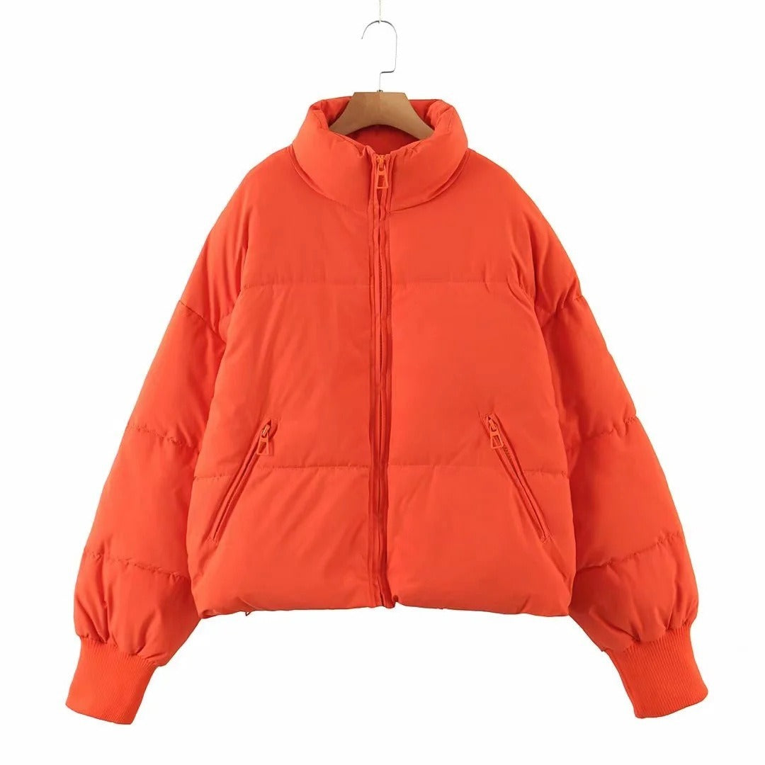 Cotton Jacket Female Ins Loose Thin Warm Bread Clothes Short Down Cotton Clothing Winter