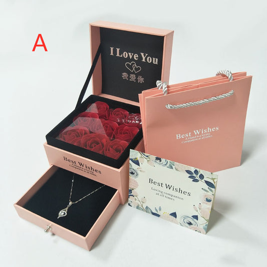 Rosa Rose Box Armband Verpackung Box Kosmetische Lippenstift Box