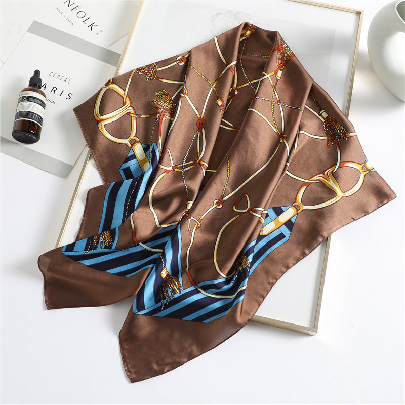 Silk Scarf Travel Sunscreen Shawl Decoration