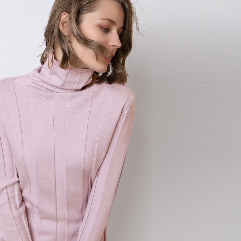 Cozy Essential: Warm sweater bottoming shirt for layering in style.