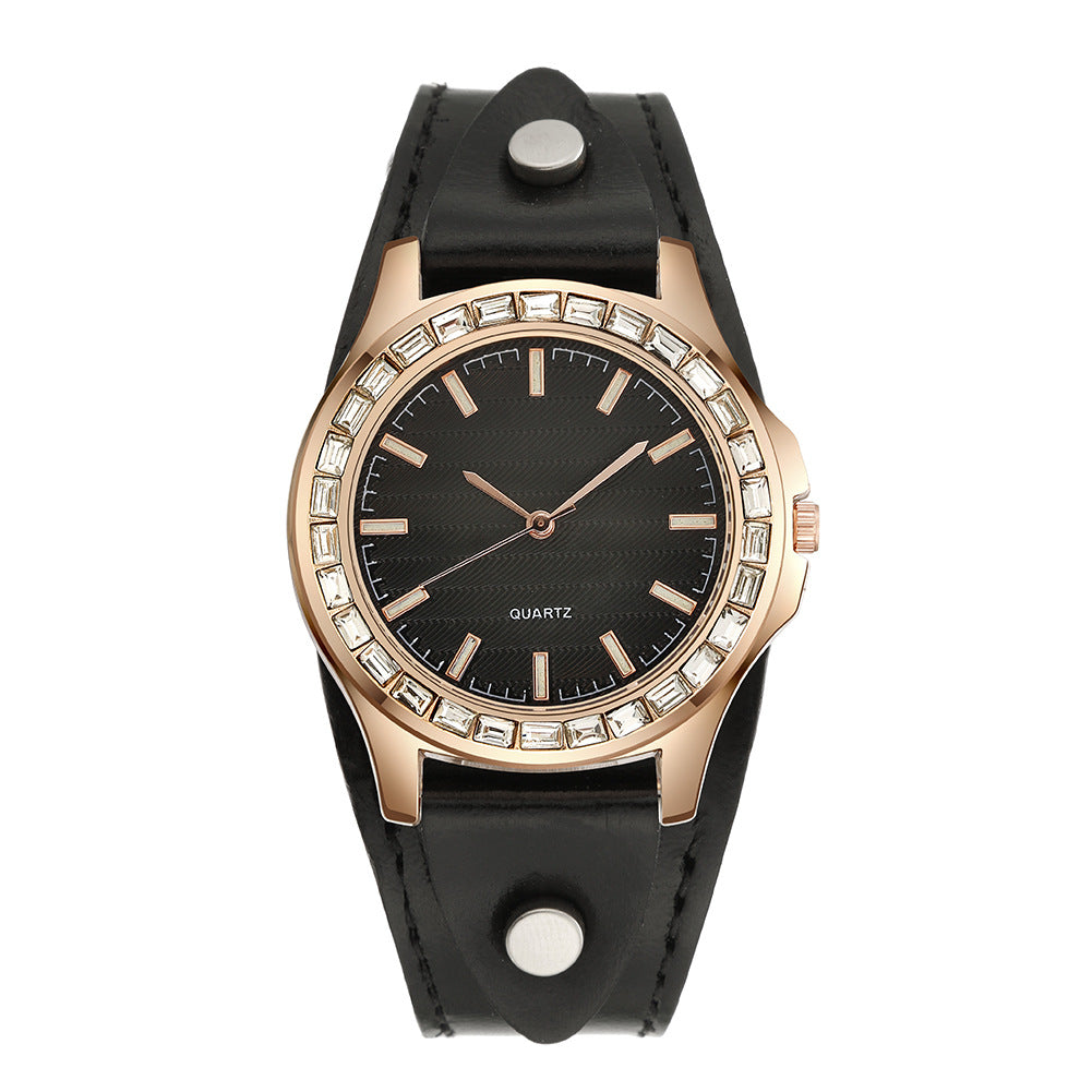 Light Luxury Watch Full Diamond Bracelet Women's Watch Simple