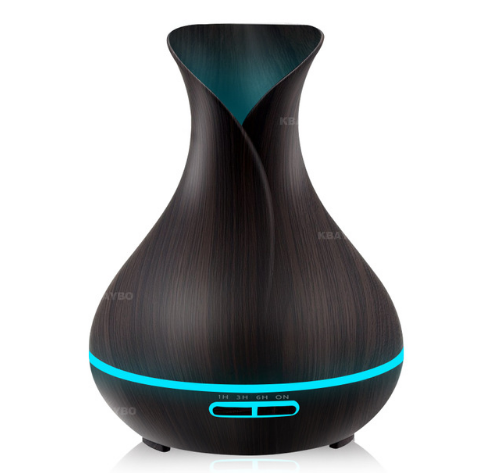 KBAYBO 400ml Aroma Essential Oil Diffuser Ultrasonic Air Humidifier with Wood Grain electric LED Lights aroma diffuser for home