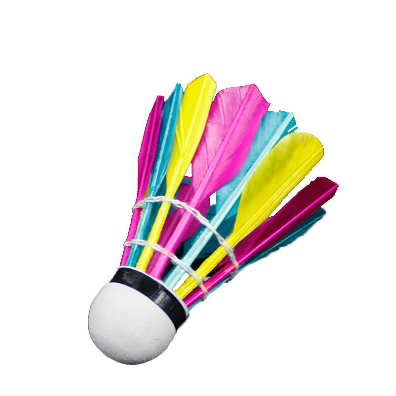 Foam Double Ball Head 3 Sets Of Color Badminton Flying Stable And Accurate Duck Feather Ball