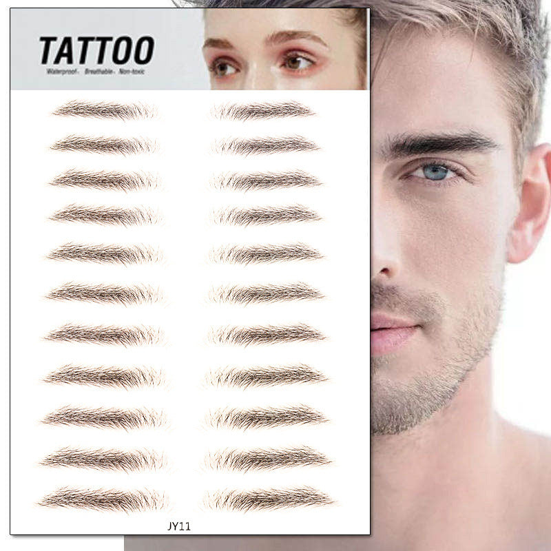 Waterproof 6D Eyebrow Tattoo Semi-Permanent Embroidery Natural Long Lasting Fake Eyebrow