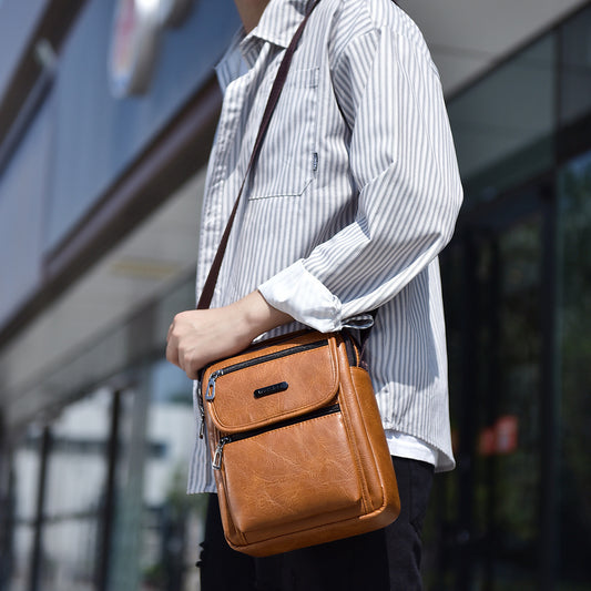 Portable Portable Vintage Tote Bag Shoulder Men's Messenger Bag