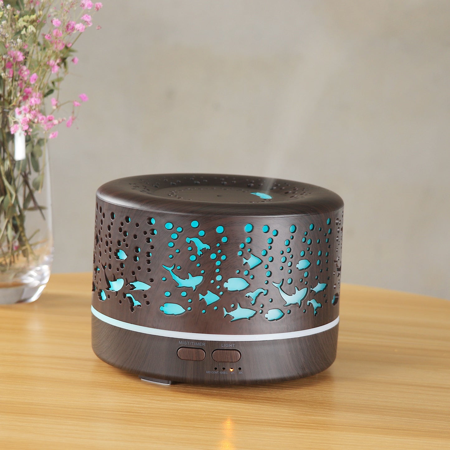 500ml Wood Grain Aroma Diffuser Ultrasonic Aroma Diffuser