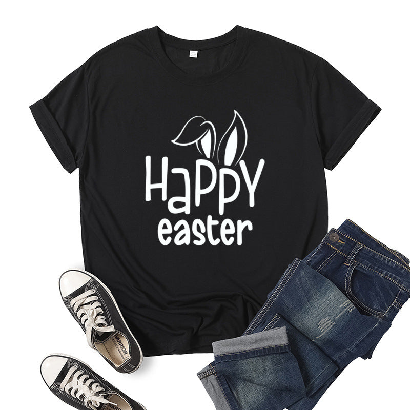 Oberteil mit „Happy Easter“-Print für Damen