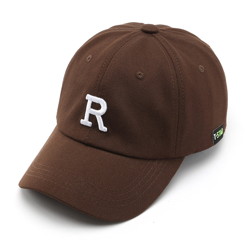 Adjustable Cap Letter R Embroidery Unisex Baseball Cap