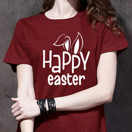 Oberteil mit „Happy Easter“-Print für Damen