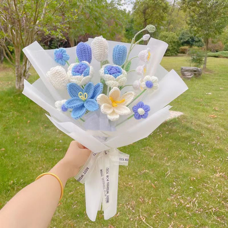 Woven Wool Bouquet Tulip Material Package