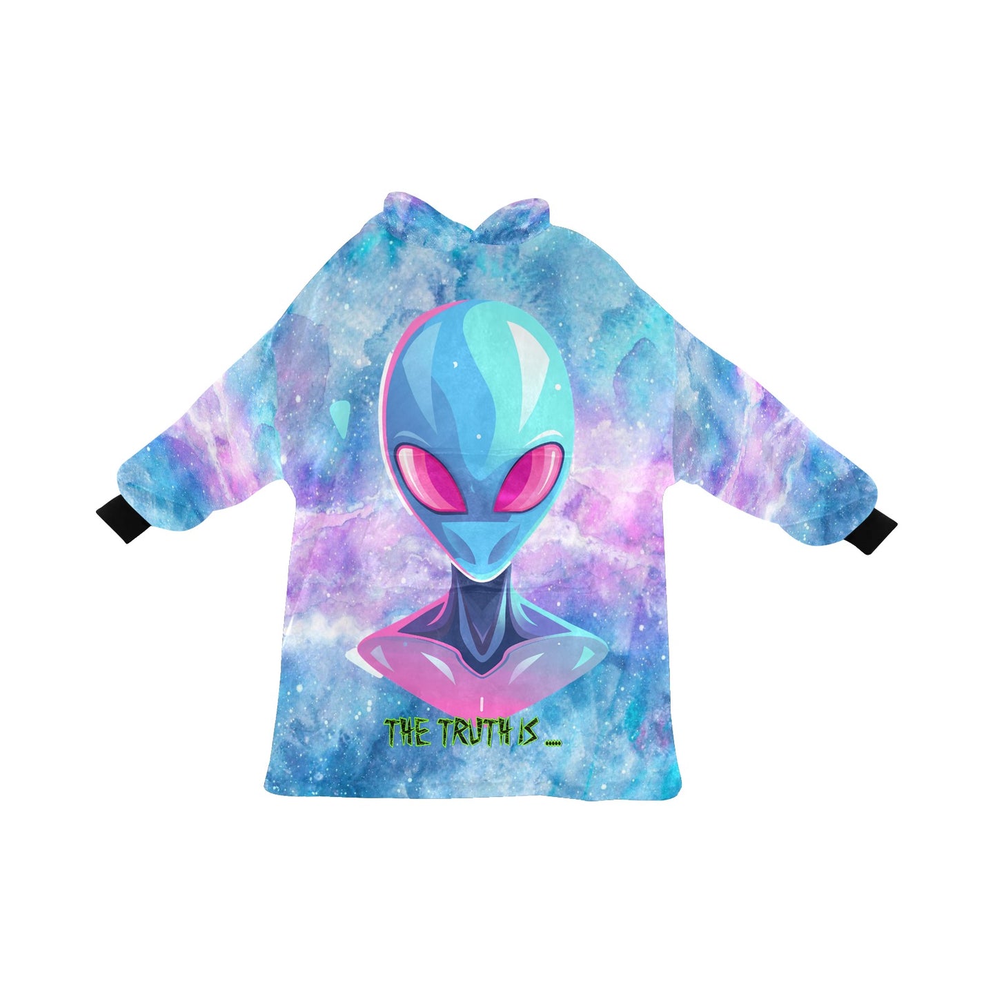 CWS Cozy Vibe Alien " Abducted For A Cozy Snug" Blanket Hoodie for Men by Cozy Winter Store