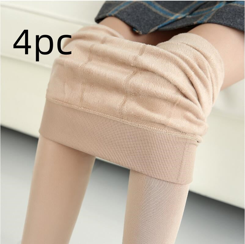 Fashionable Warm Fur Leggings Winter Body Legs Keep Warm