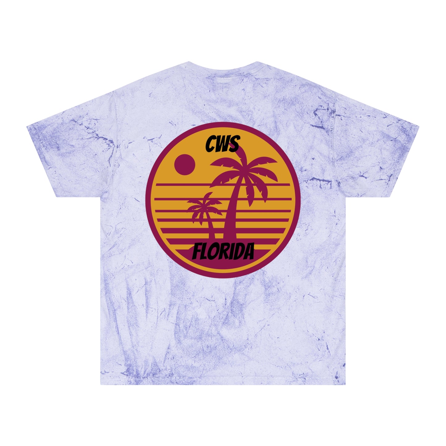 CWS Florida Shark Unisex Color Blast T-Shirt By Cozy Winter Store (ships within USA only)