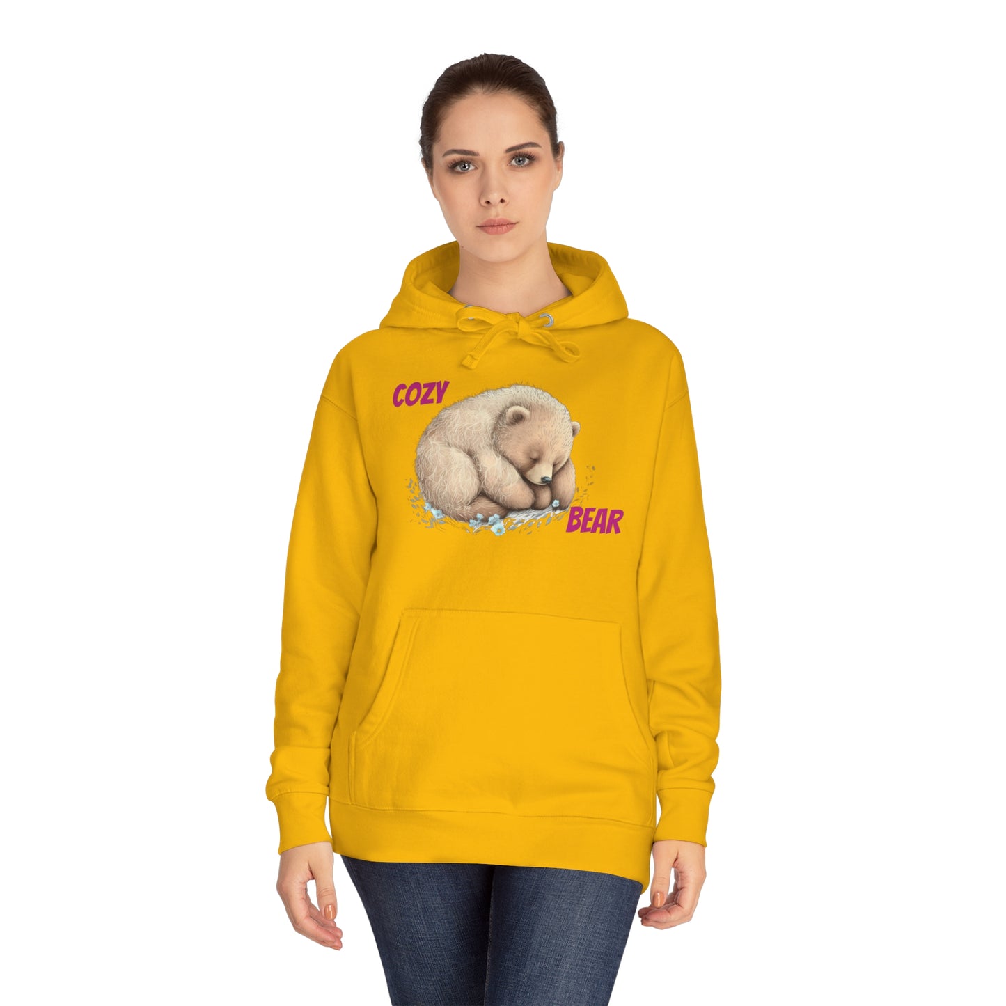 CWS Cozy Bear Unisex Fleece Hoodie By Cozy Winter Store