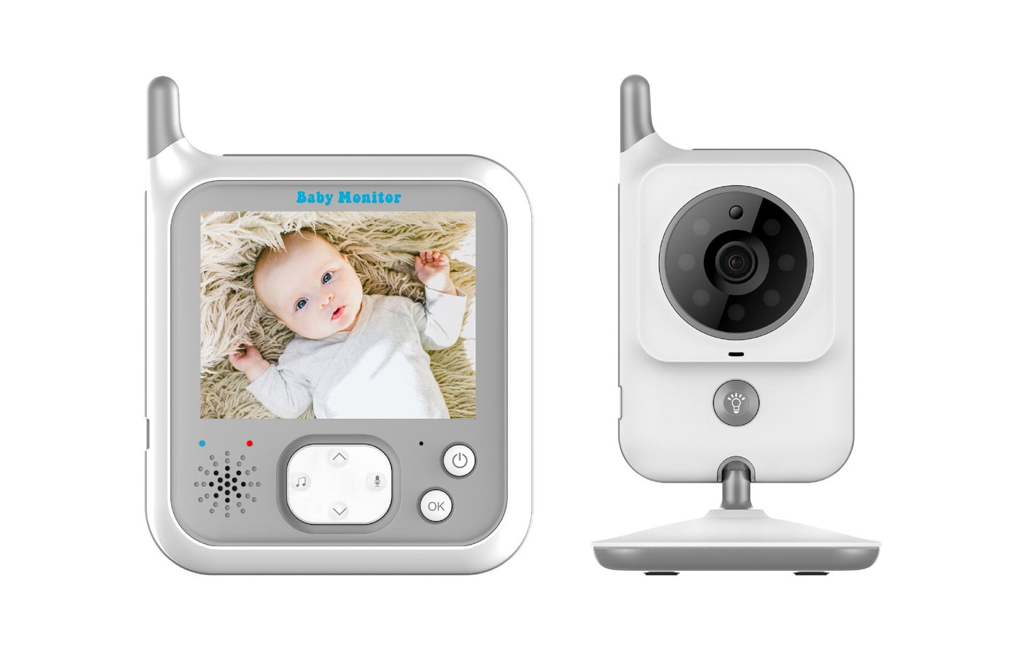 Wireless Video Color Baby Monitor Luminous Portable