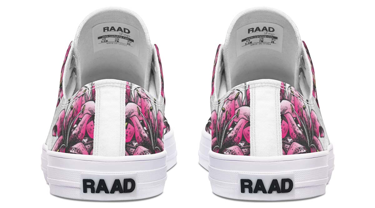 UrbanKick Modische Low-Top-Canvas-Schuhe mit Totenkopf-Blumen-Print für Paare