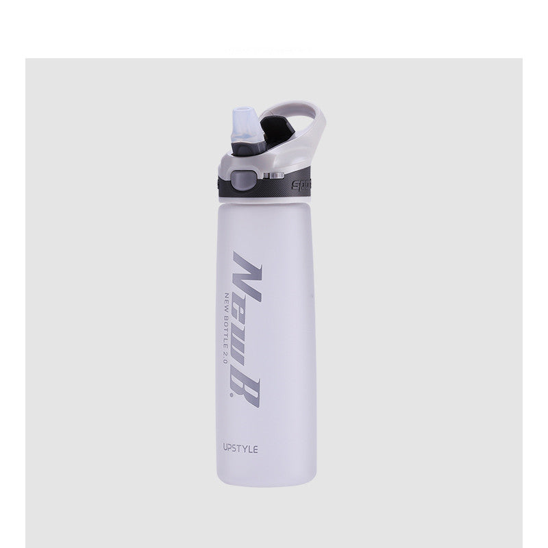 Large Capacity Fitness Straw Water Bottle