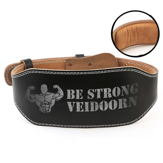 Cowhide fitness belt