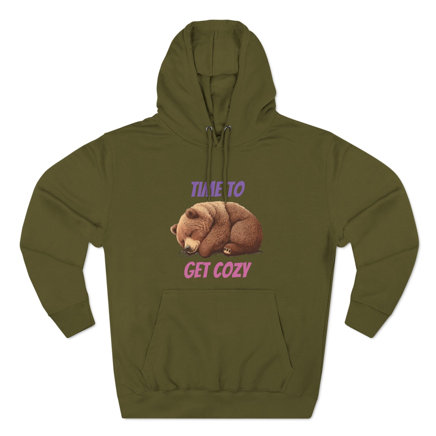 CWS Cozy Bear Three-Panel Fleece Hoodie By Cozy Winter Store