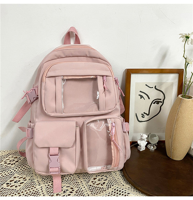 Girls Backpack Junior High School Student Backpack